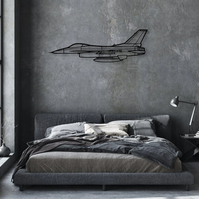JN-4A Classic Aircraft Silhouette Metal Wall Art - Aviation Hangar Decor