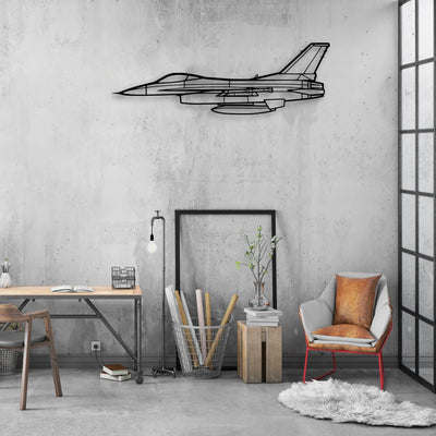 JN-4A Classic Aircraft Silhouette Metal Wall Art - Aviation Hangar Decor