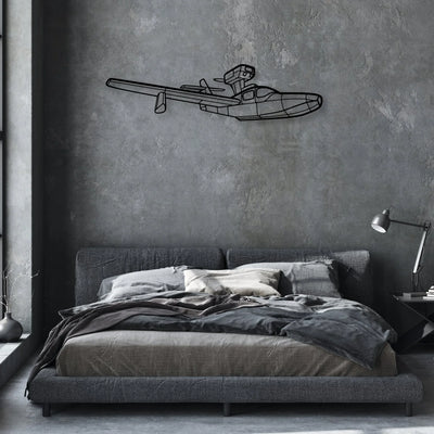 Jumper Diy Classic Aircraft Silhouette Metal Wall Art - Aviation Hangar Decor