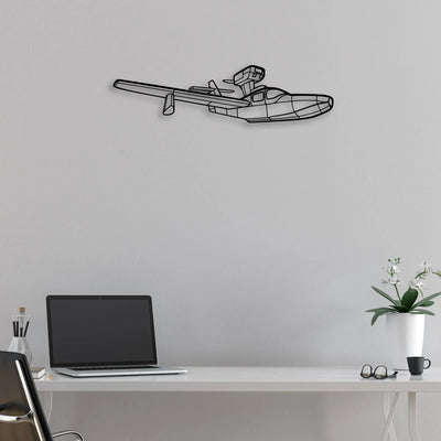 Jumper Diy Classic Aircraft Silhouette Metal Wall Art - Aviation Hangar Decor