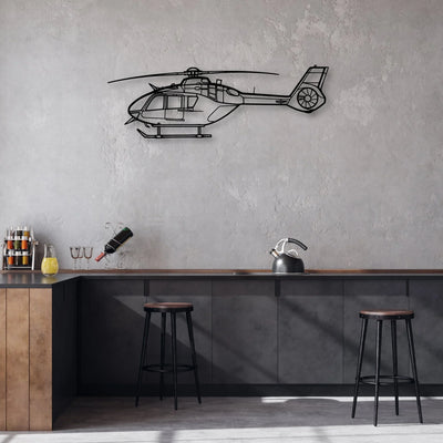 Juno HT1 Classic Aircraft Silhouette Metal Wall Art - Aviation Hangar Decor