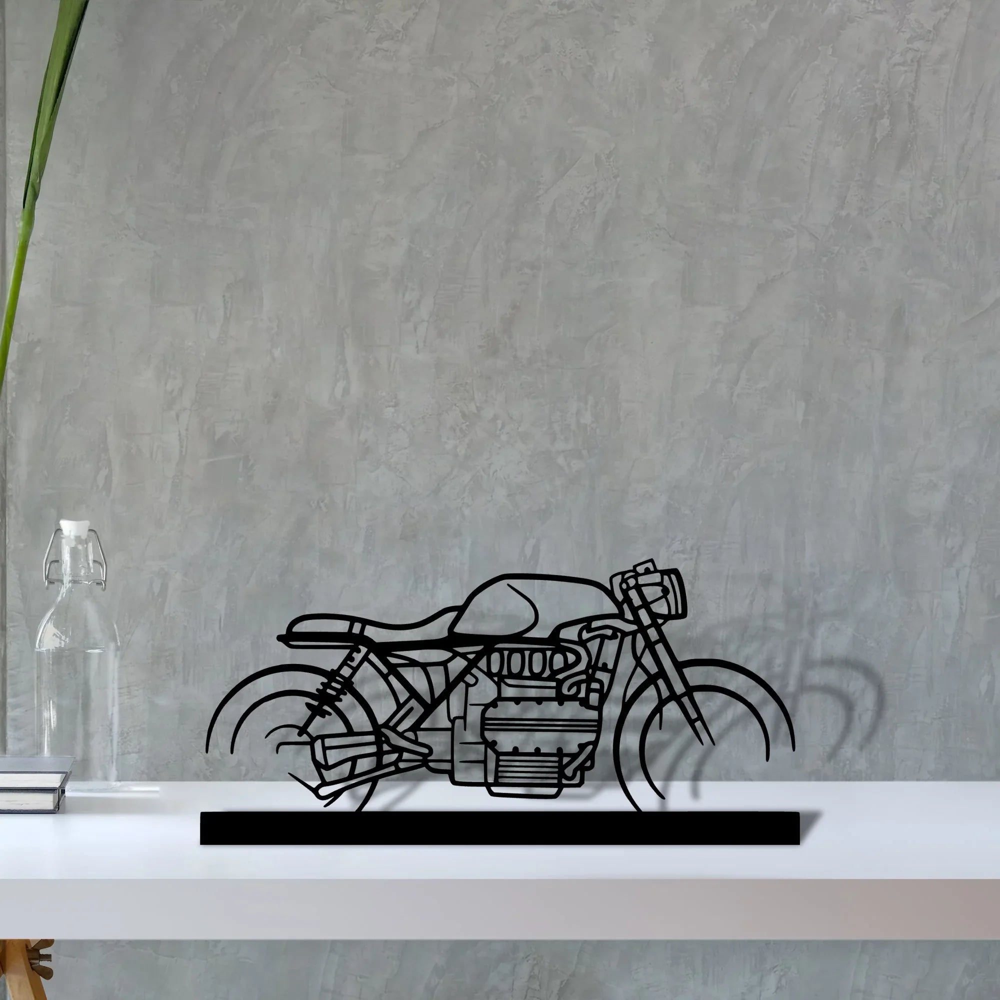 k1100-cafe-racer Silhouette Metal Art Stand - Turbo Silhouette