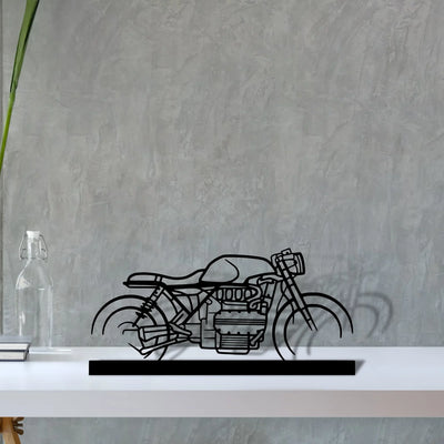 k1100-cafe-racer Silhouette Metal Art Stand - Turbo Silhouette