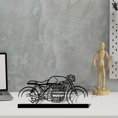k1100-cafe-racer Silhouette Metal Art Stand - Turbo Silhouette