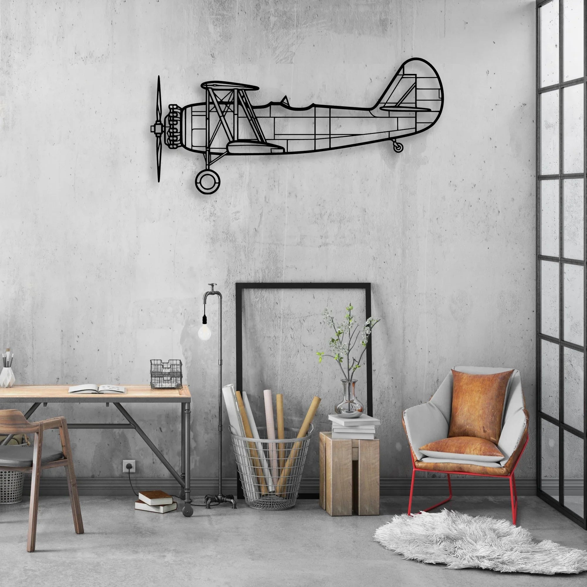 KC-46 Classic Aircraft Silhouette Metal Wall Art - Aviation Hangar Decor