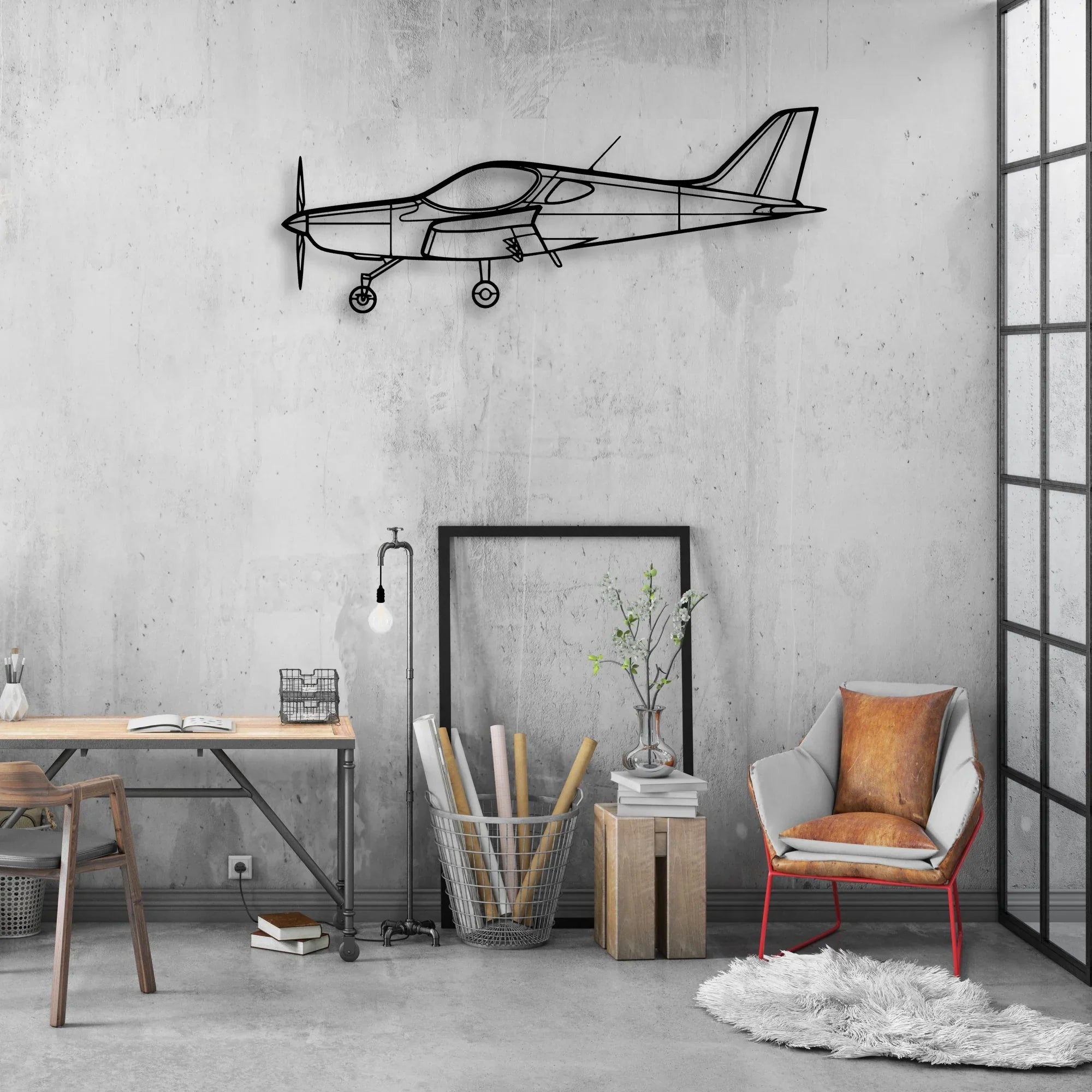 King Air C90A Classic Aircraft Silhouette Metal Wall Art - Aviation Hangar Decor