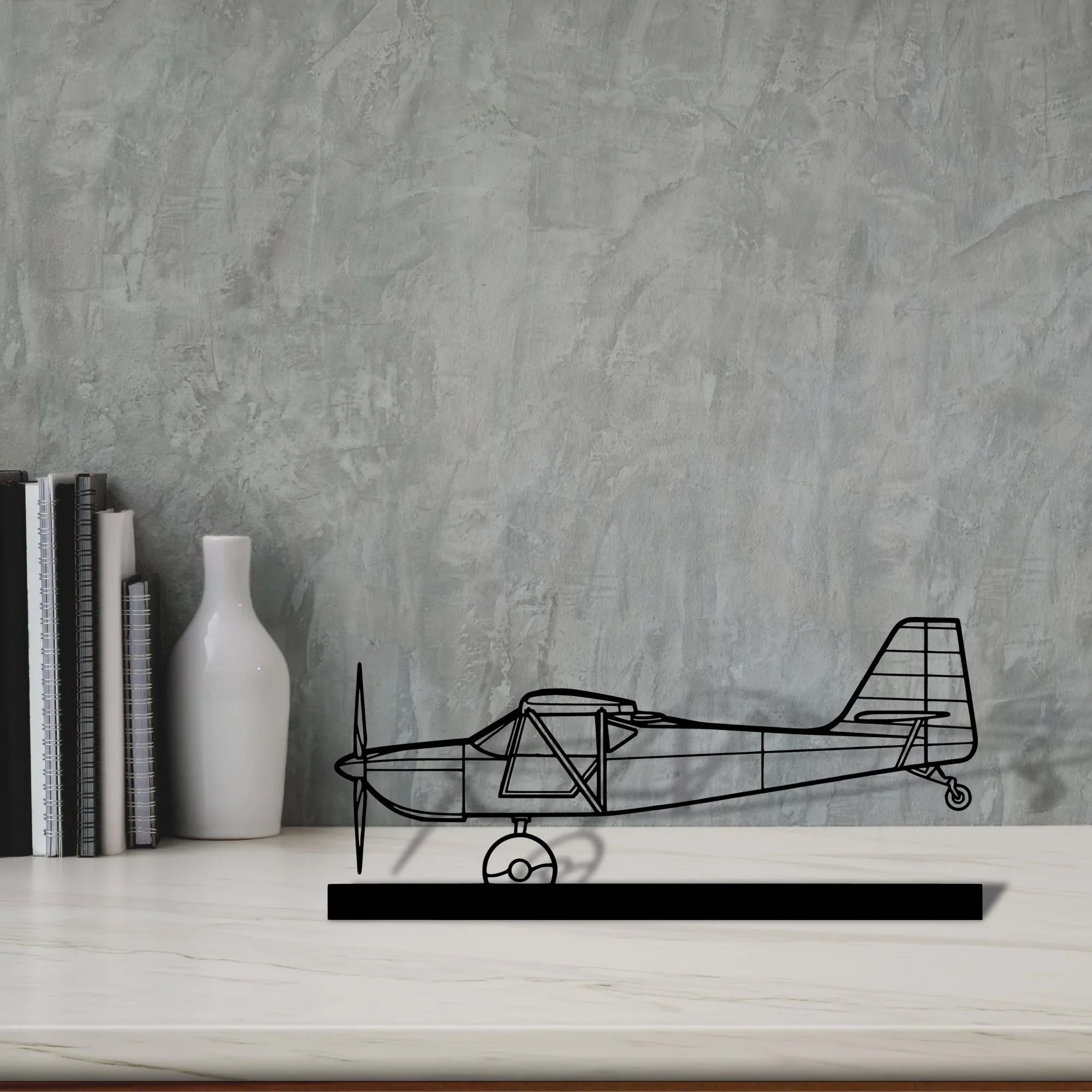 kitfox-5-2 Silhouette Metal Art Stand - Turbo Silhouette