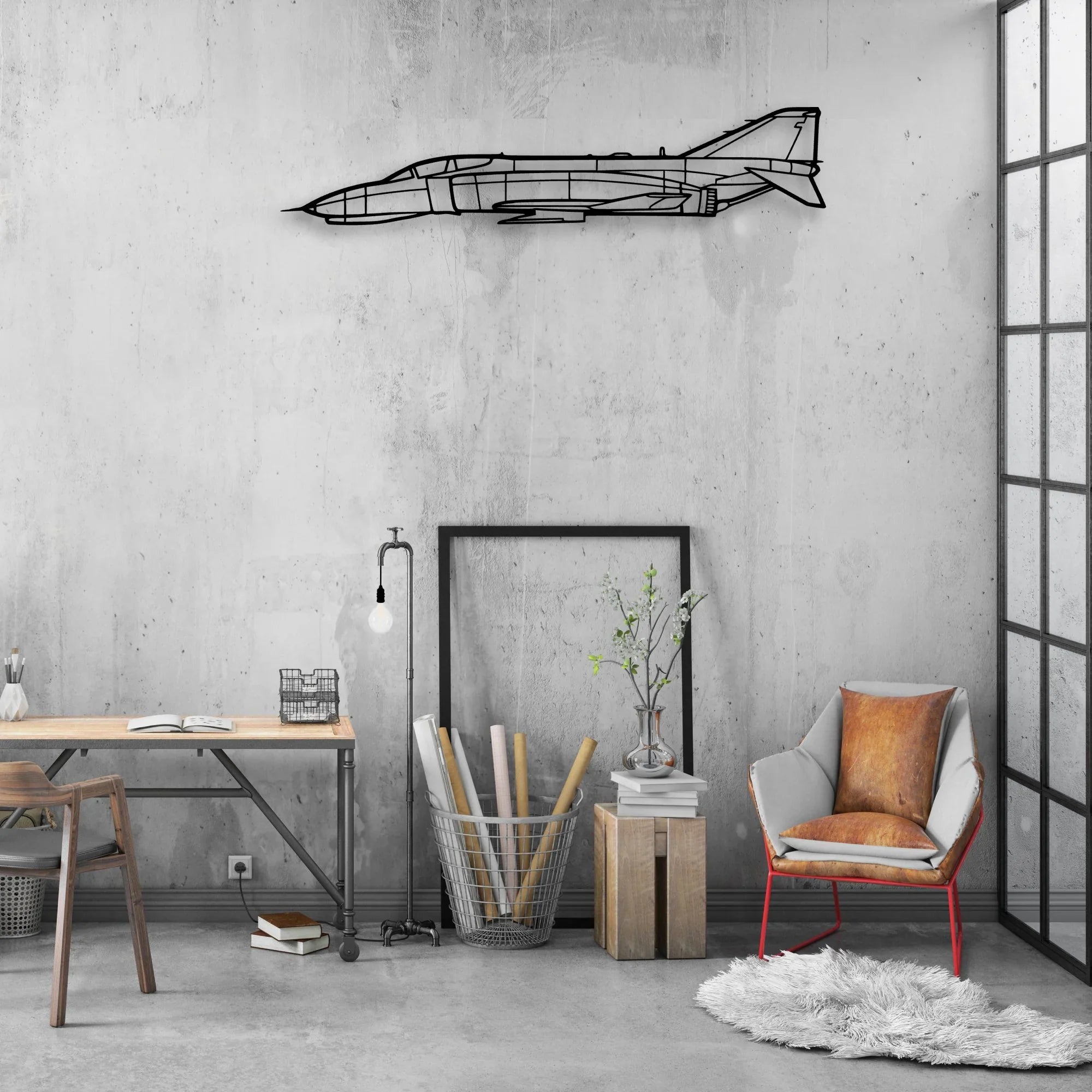 Kitfox 5 Classic Aircraft Silhouette Metal Wall Art - Aviation Hangar Decor