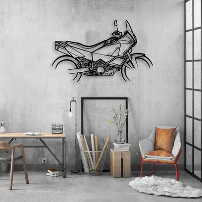 KTM 990 Classic Motorcycle Silhouette Metal Wall Art - Moto Garage Decor