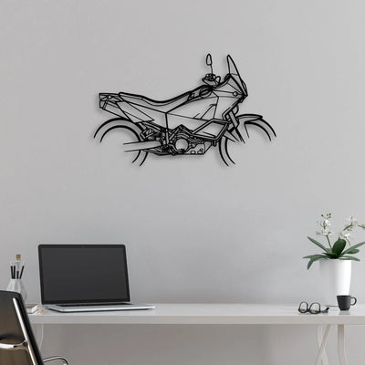 KTM 990 Classic Motorcycle Silhouette Metal Wall Art - Moto Garage Decor