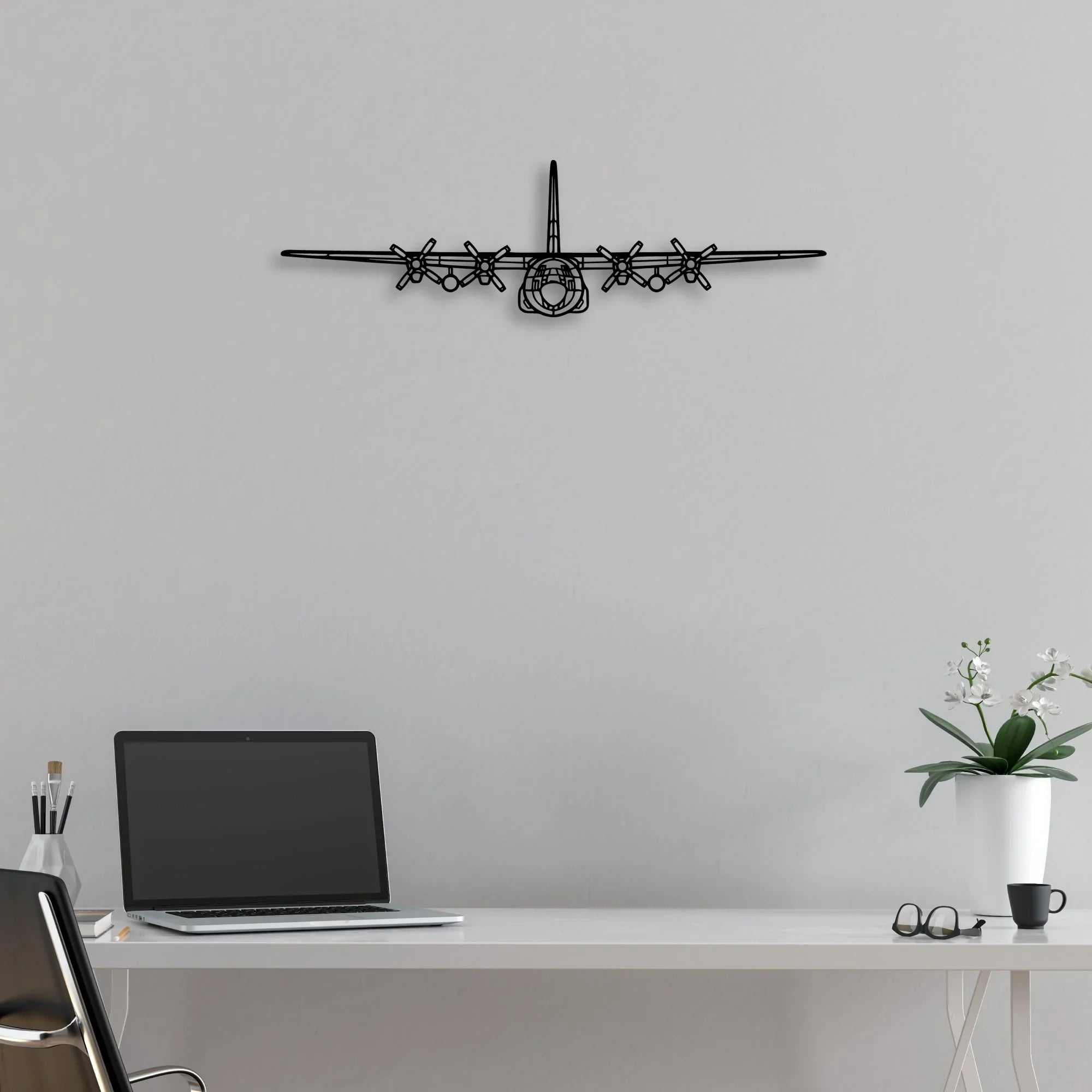 L-749A Classic Aircraft Silhouette Metal Wall Art - Aviation Hangar Decor
