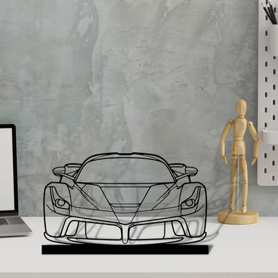 laferrari Silhouette Metal Art Stand - Turbo Silhouette