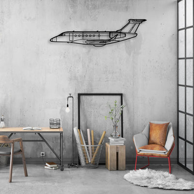 Lancair IV P Classic Aircraft Silhouette Metal Wall Art - Aviation Hangar Decor