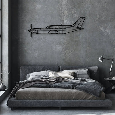 Lancaster MK I Classic Aircraft Silhouette Metal Wall Art - Aviation Hangar Decor