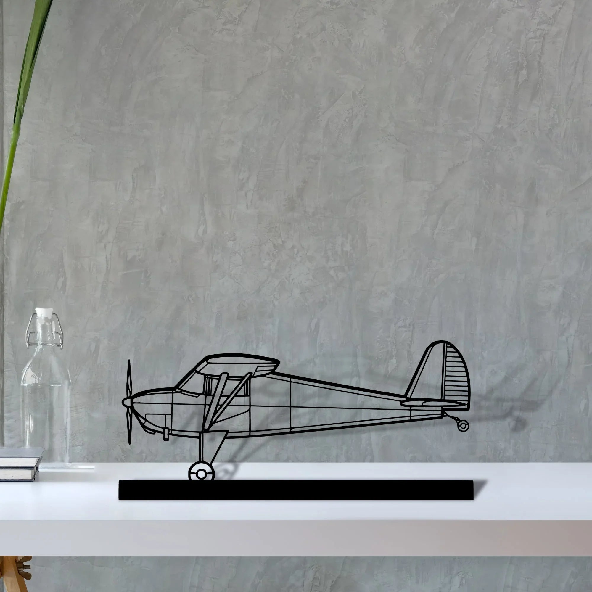 luscombe-8a-2 Silhouette Metal Art Stand - Turbo Silhouette