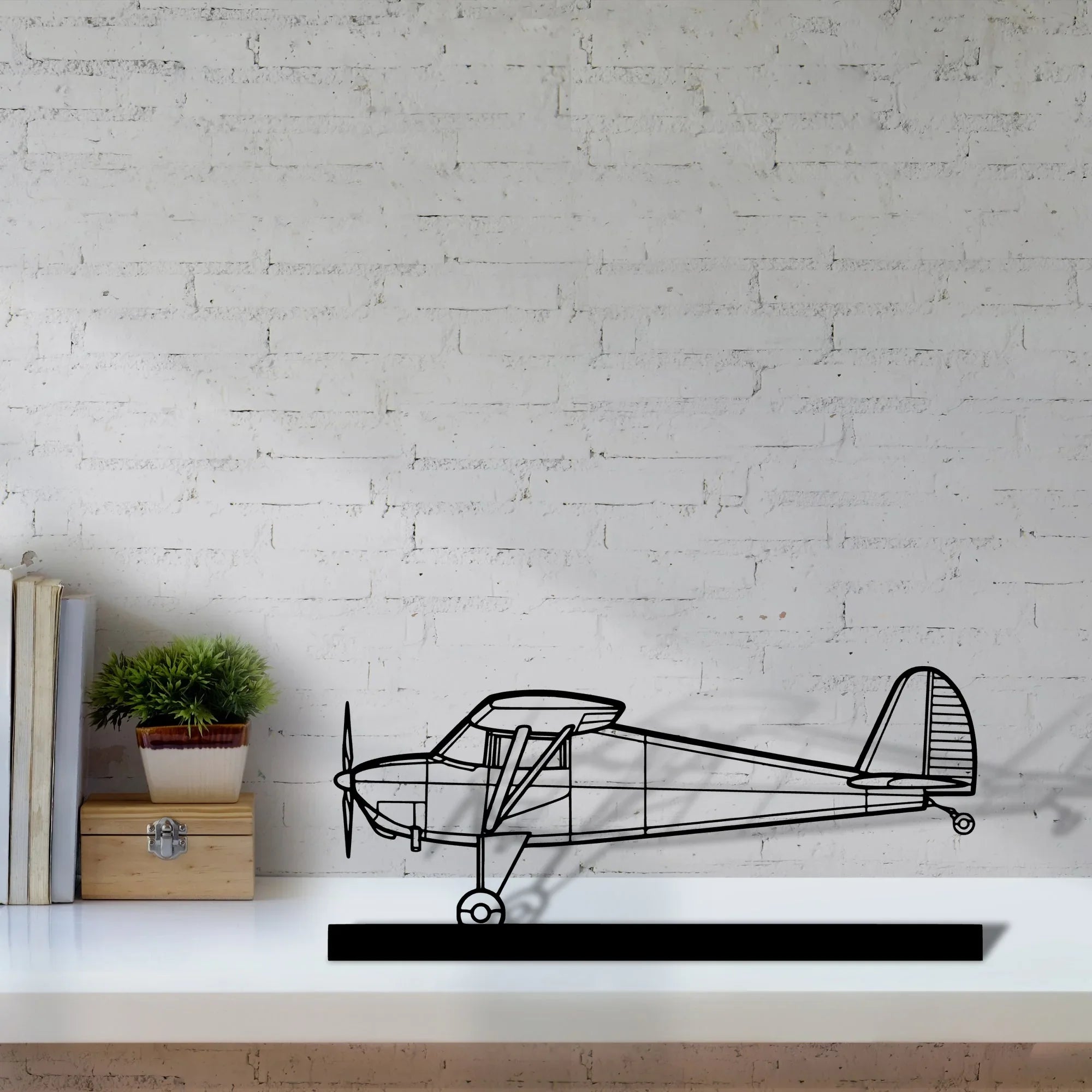 luscombe-8a-2 Silhouette Metal Art Stand - Turbo Silhouette
