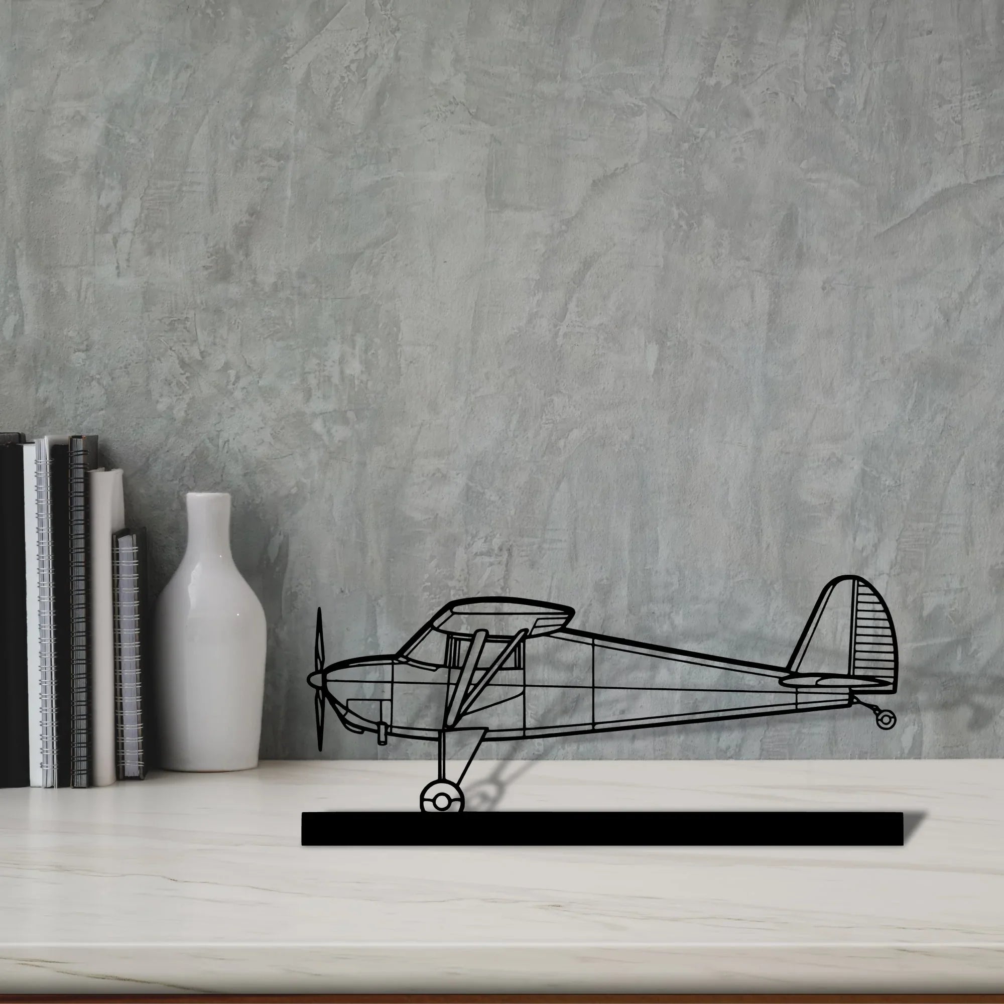 luscombe-8a-2 Silhouette Metal Art Stand - Turbo Silhouette