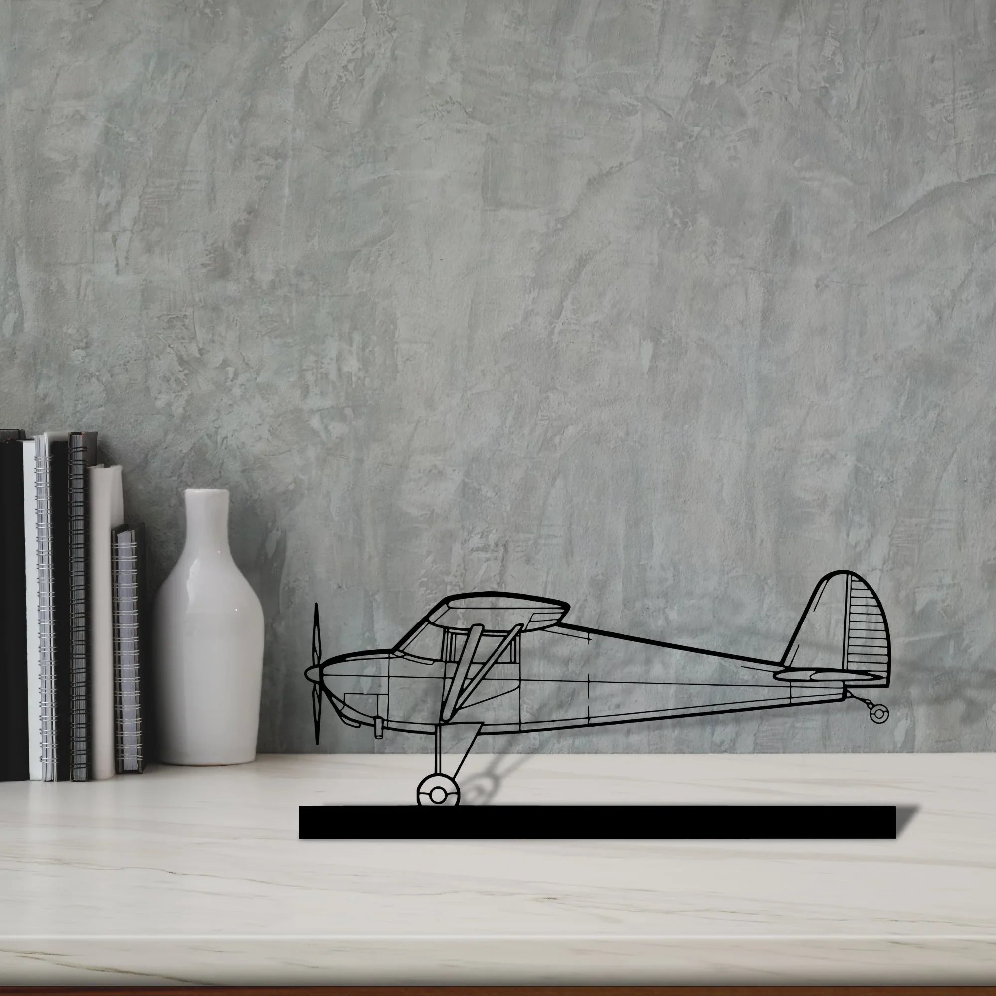 luscombe-8a Silhouette Metal Art Stand - Turbo Silhouette