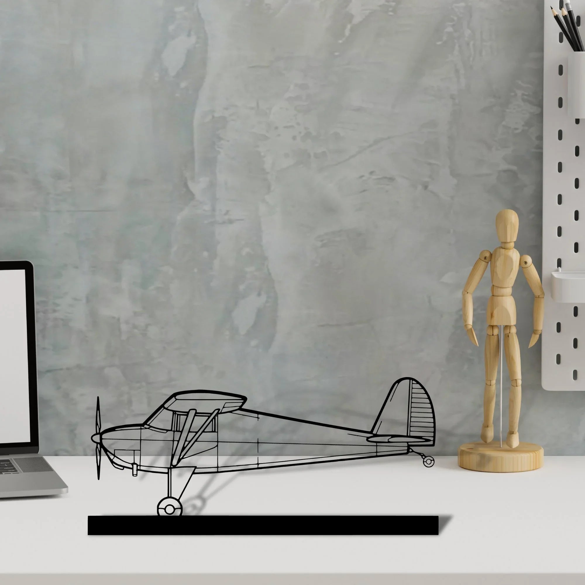 luscombe-8a Silhouette Metal Art Stand - Turbo Silhouette