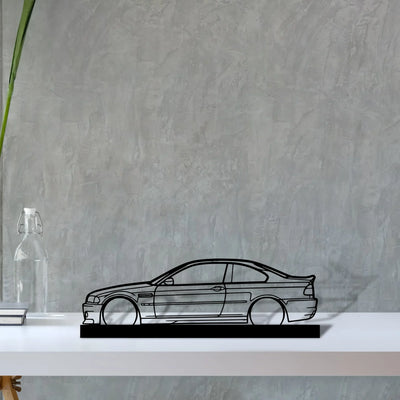 m3-e46-csl Silhouette Metal Art Stand - Turbo Silhouette