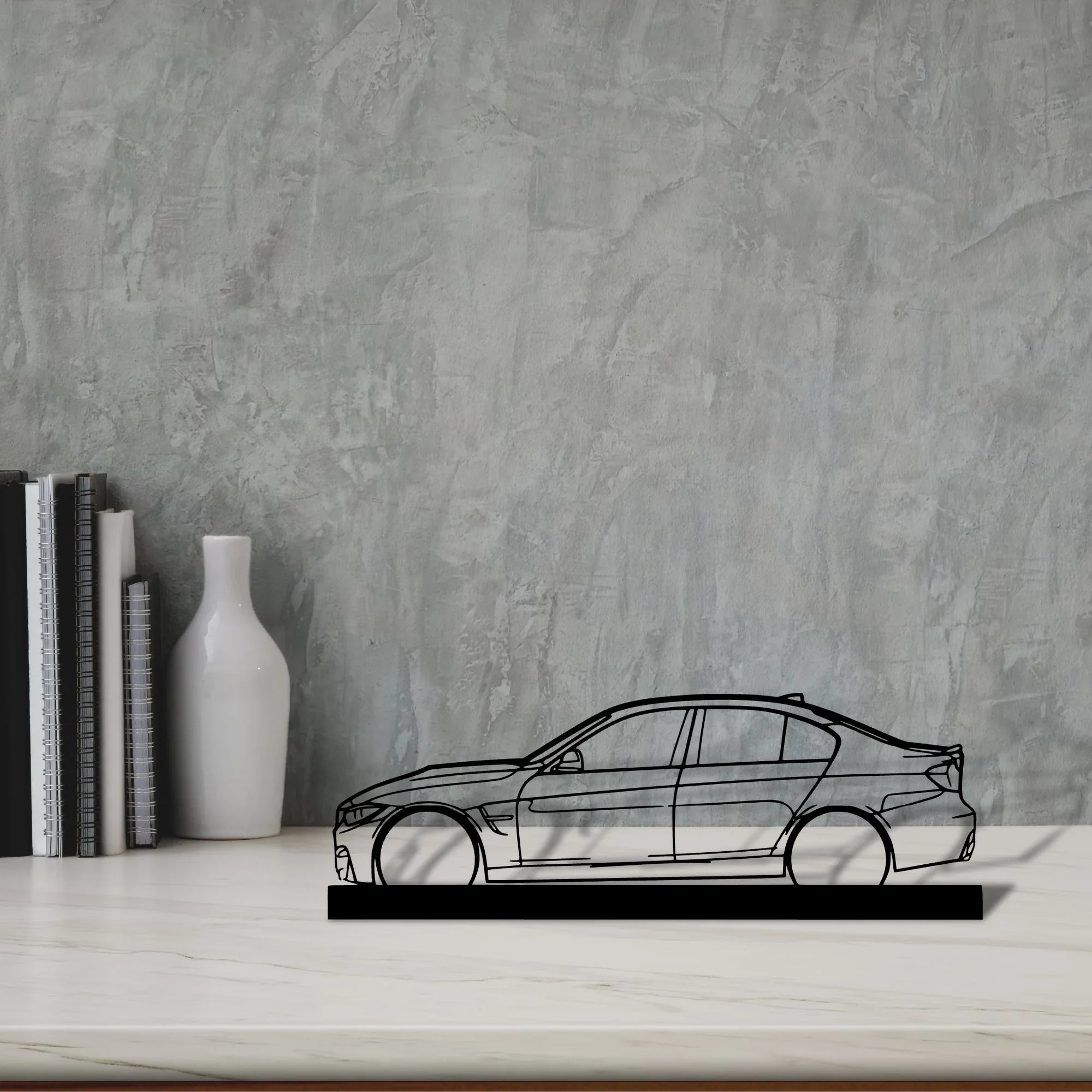 m3-f80 Silhouette Metal Art Stand - Turbo Silhouette