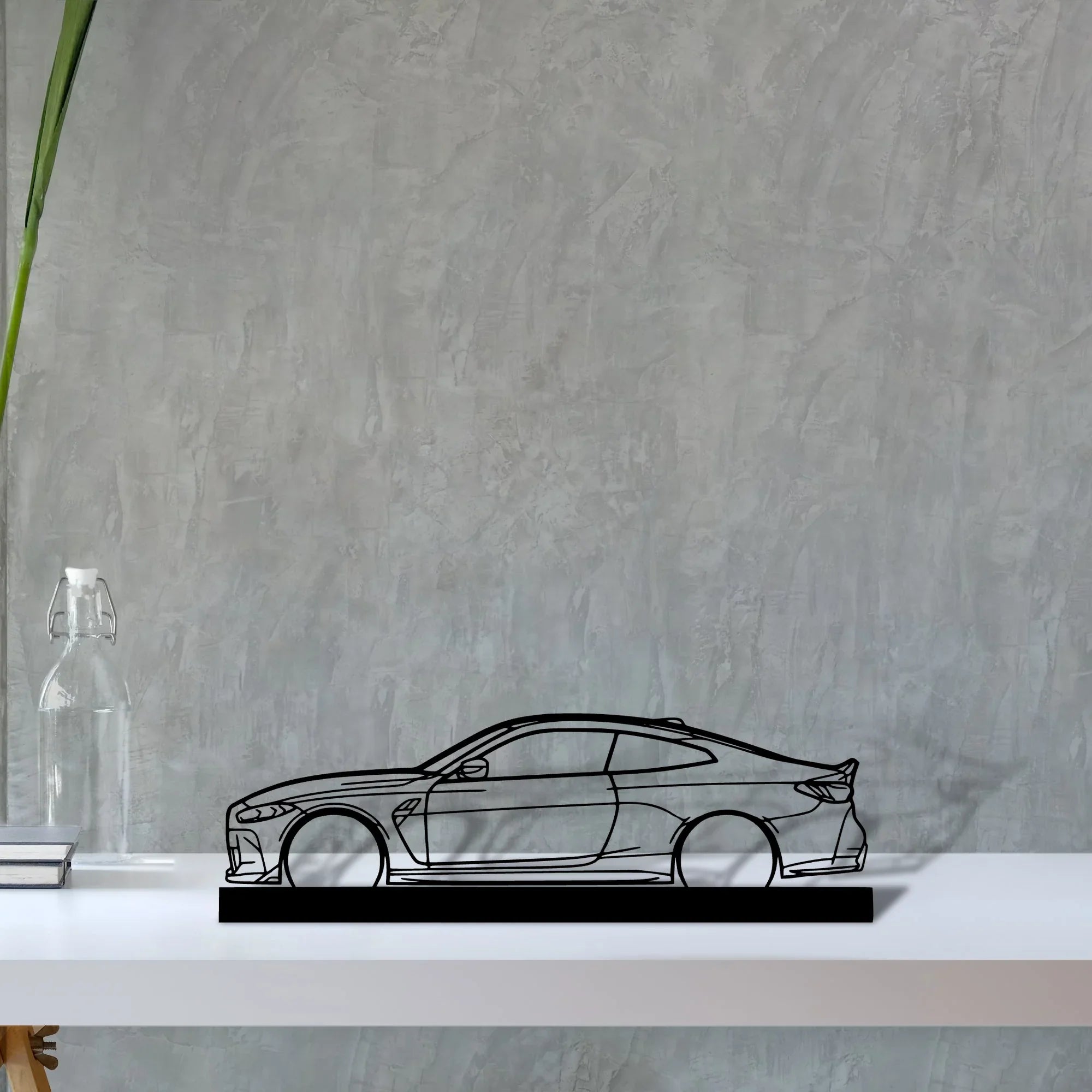 m4-csl-g82 Silhouette Metal Art Stand - Turbo Silhouette