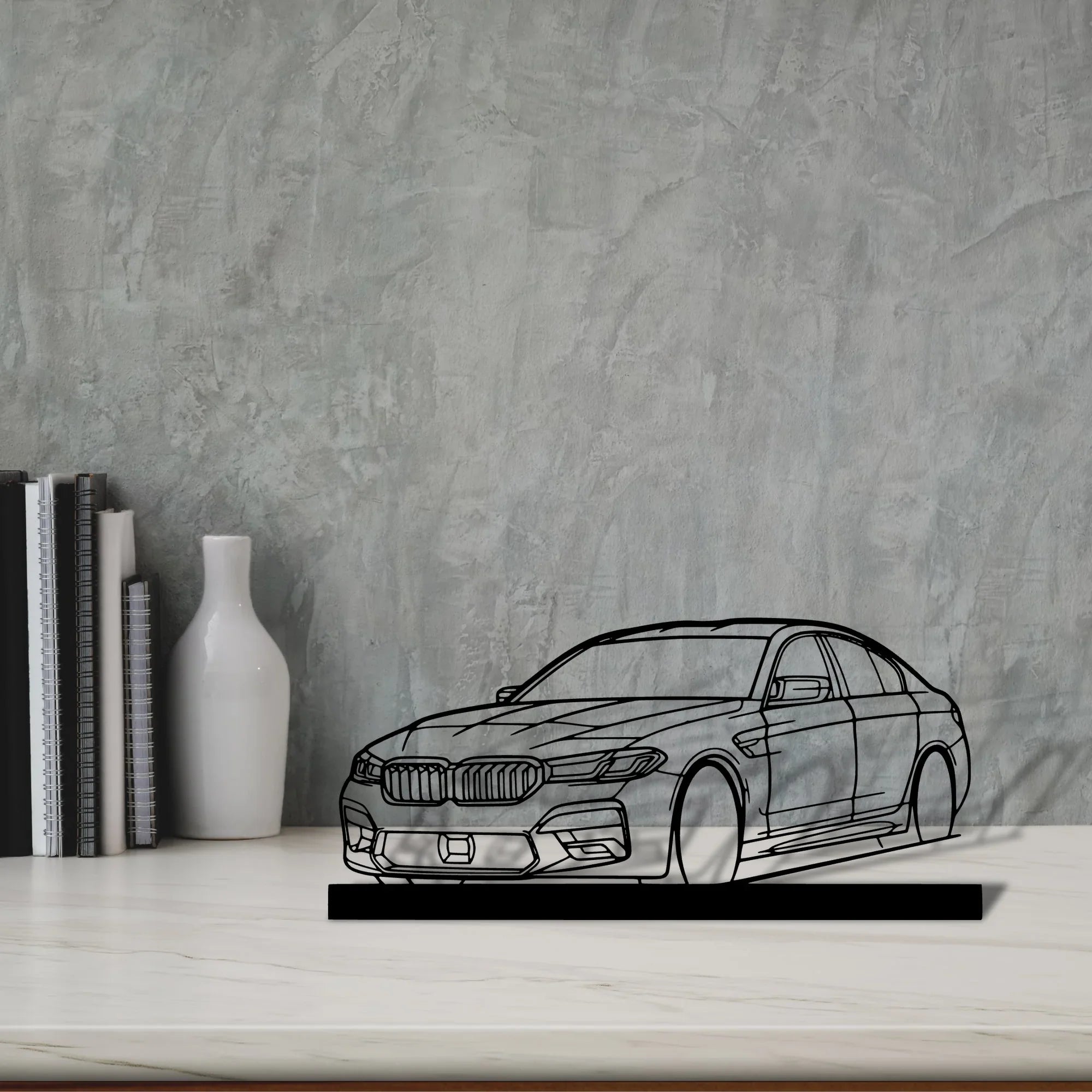 m5-comp-2023 Silhouette Metal Art Stand - Turbo Silhouette