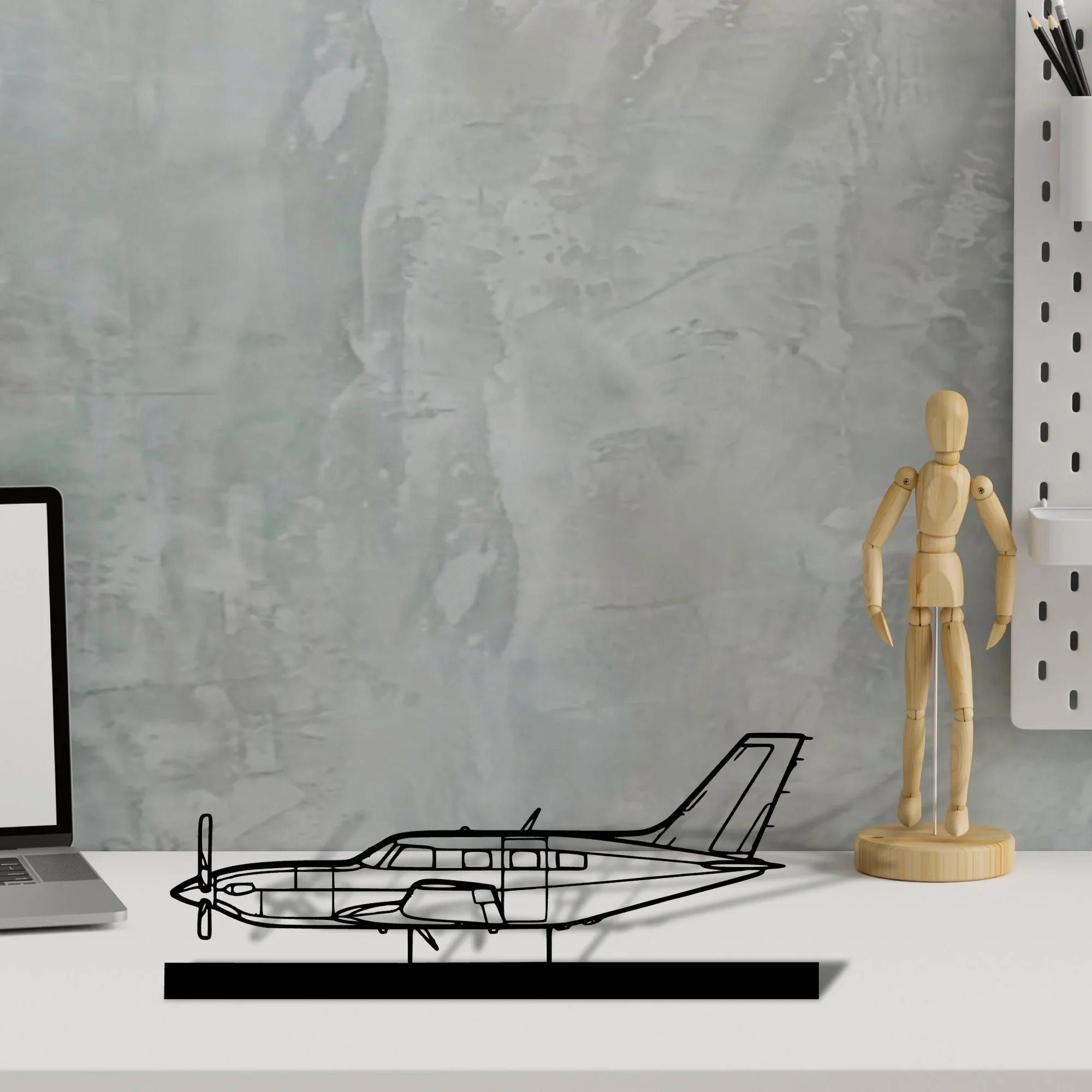 m500-meridian Silhouette Metal Art Stand - Turbo Silhouette