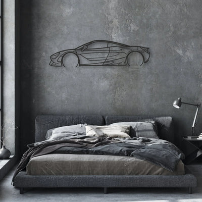mclaren 720s Classic Silhouette Metal Wall Art - Automotive Garage Decor