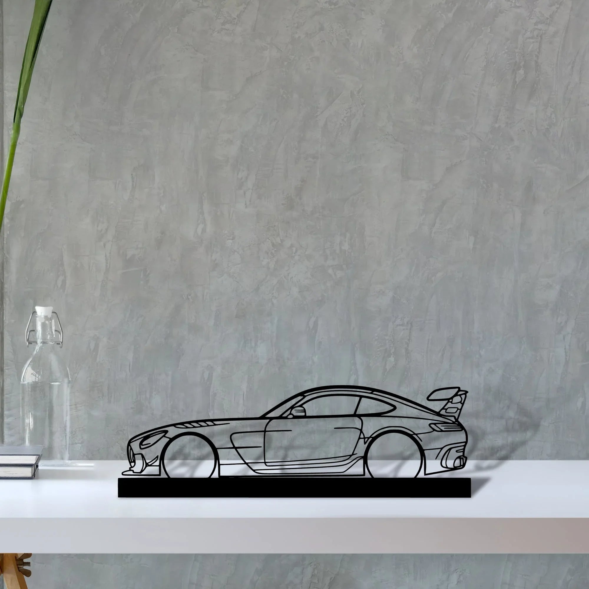 mercedes-amg-gt-black-series Silhouette Metal Art Stand - Turbo Silhouette
