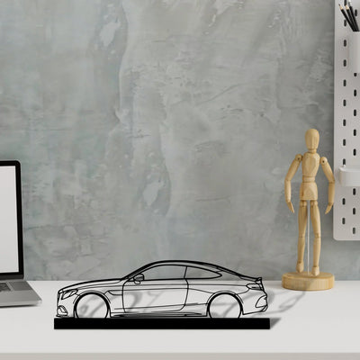 mercedes-c300-coupe Silhouette Metal Art Stand - Turbo Silhouette