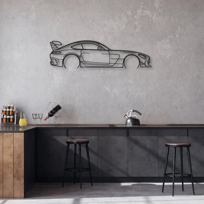 mercedes amg gt Classic Silhouette Metal Wall Art - Automotive Garage Decor