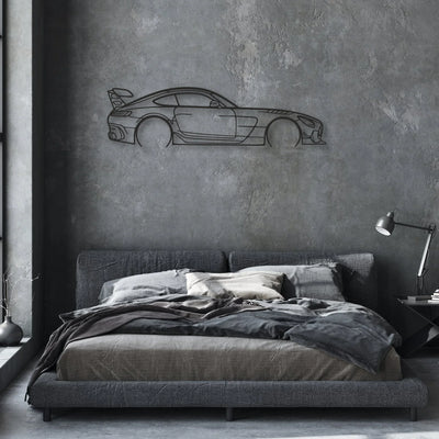 mercedes amg gt Classic Silhouette Metal Wall Art - Automotive Garage Decor