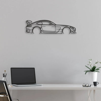 mercedes amg gt Classic Silhouette Metal Wall Art - Automotive Garage Decor