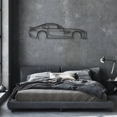 mercedes amg gts Classic Silhouette Metal Wall Art - Automotive Garage Decor