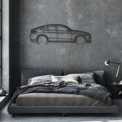 mercedes glc coupe Classic Silhouette Metal Wall Art - Automotive Garage Decor
