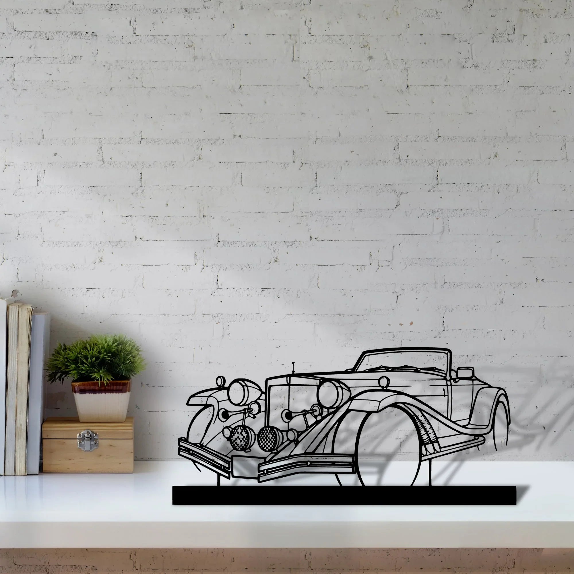 mercury-1977 Silhouette Metal Art Stand - Turbo Silhouette