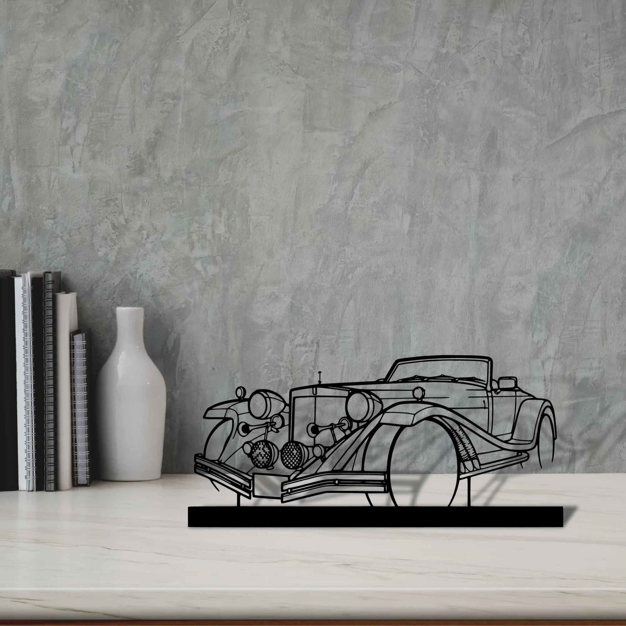 mercury-1977 Silhouette Metal Art Stand - Turbo Silhouette