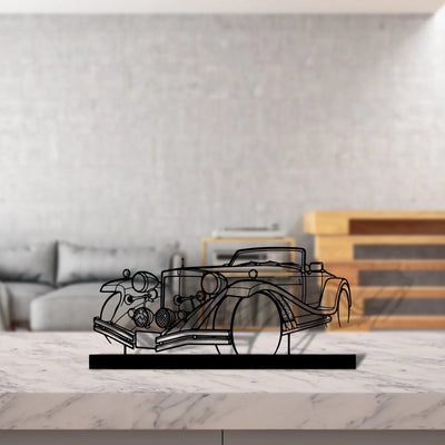 mercury-1977 Silhouette Metal Art Stand - Turbo Silhouette