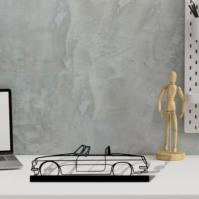mgb-roadster-1969 Silhouette Metal Art Stand - Turbo Silhouette