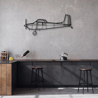 MIG-21 Classic Aircraft Silhouette Metal Wall Art - Aviation Hangar Decor