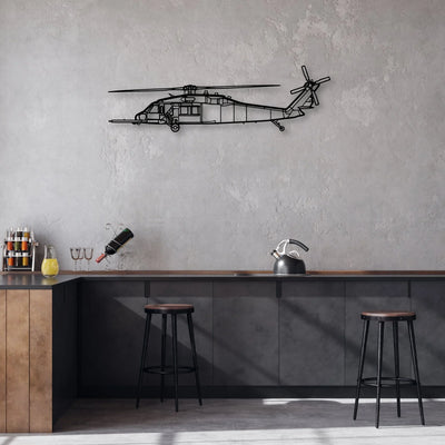 Model 18 Classic Aircraft Silhouette Metal Wall Art - Aviation Hangar Decor