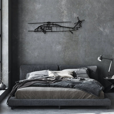 Model 18 Classic Aircraft Silhouette Metal Wall Art - Aviation Hangar Decor