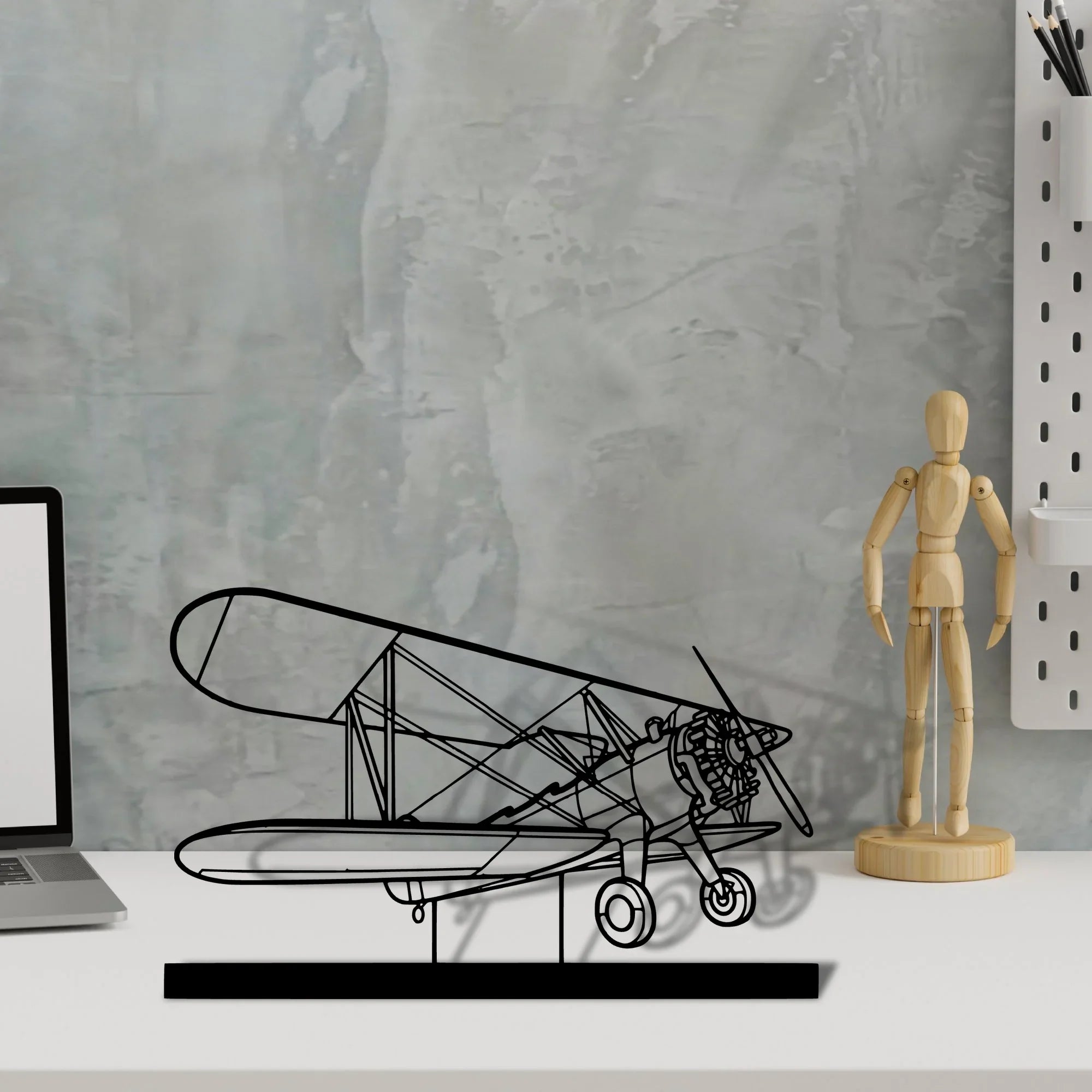 model-75-2 Silhouette Metal Art Stand - Turbo Silhouette