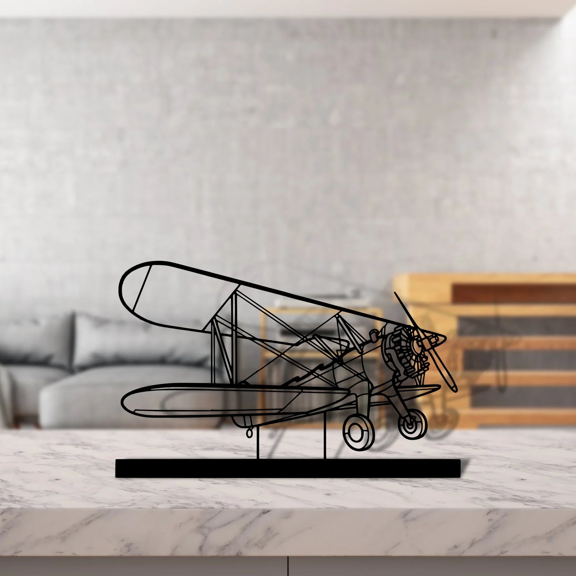 model-75-2 Silhouette Metal Art Stand - Turbo Silhouette