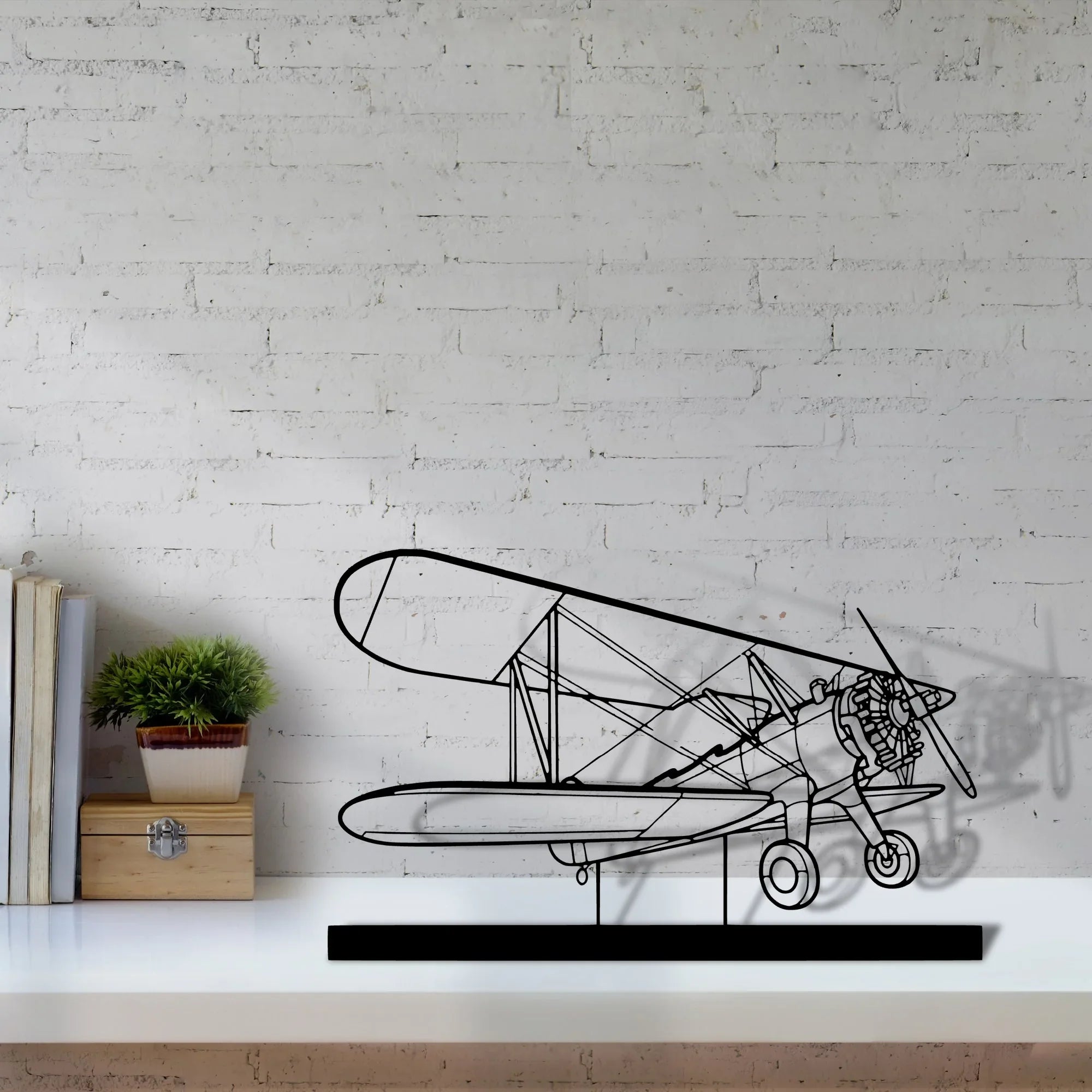 model-75 Silhouette Metal Art Stand - Turbo Silhouette