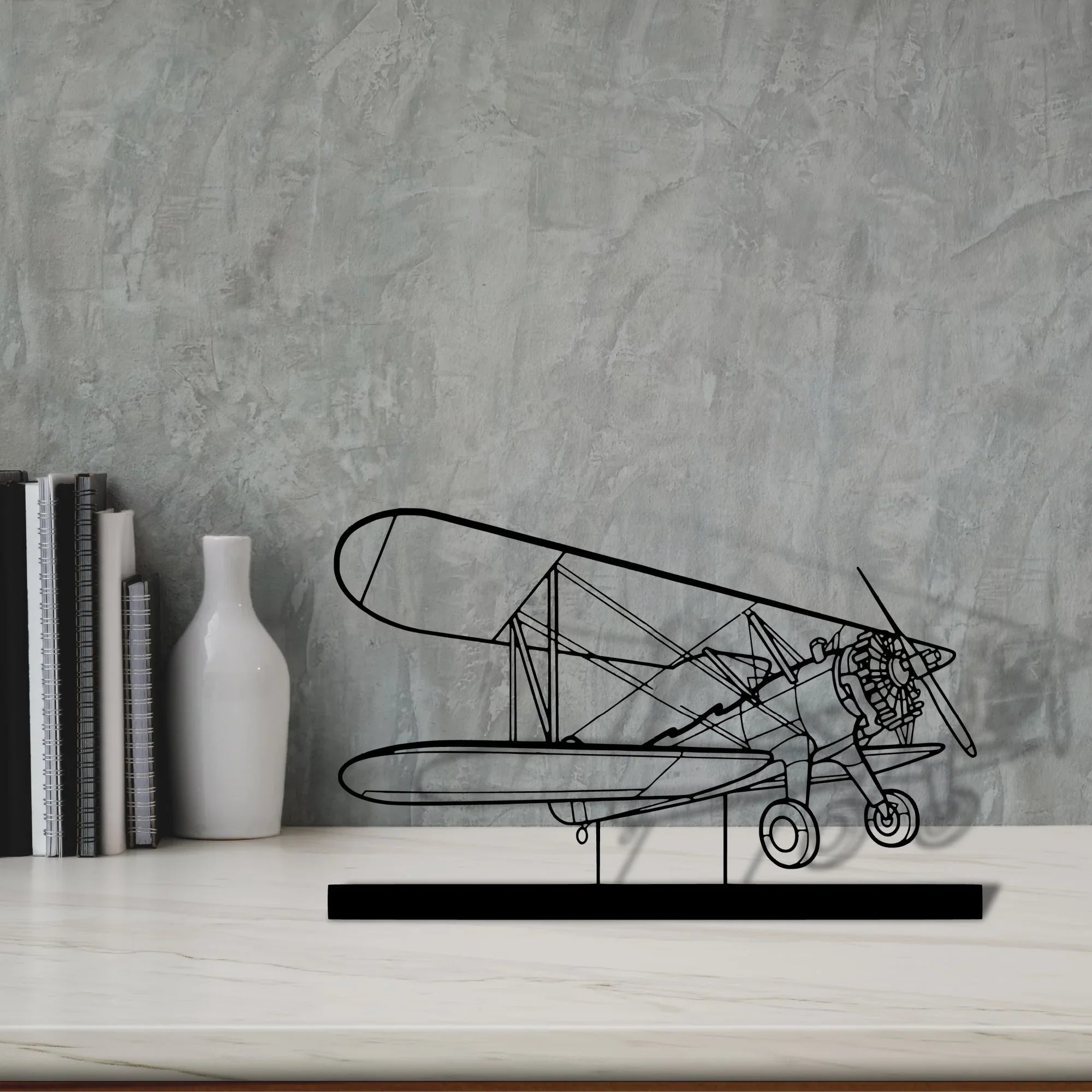 model-75 Silhouette Metal Art Stand - Turbo Silhouette