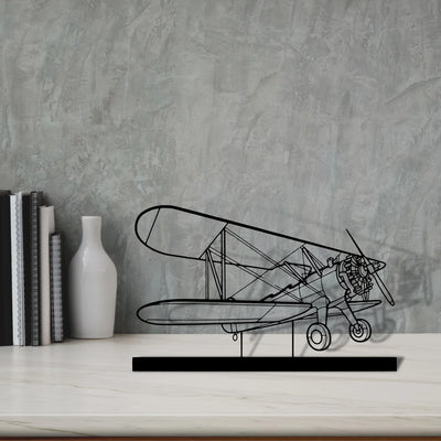 model-75 Silhouette Metal Art Stand - Turbo Silhouette