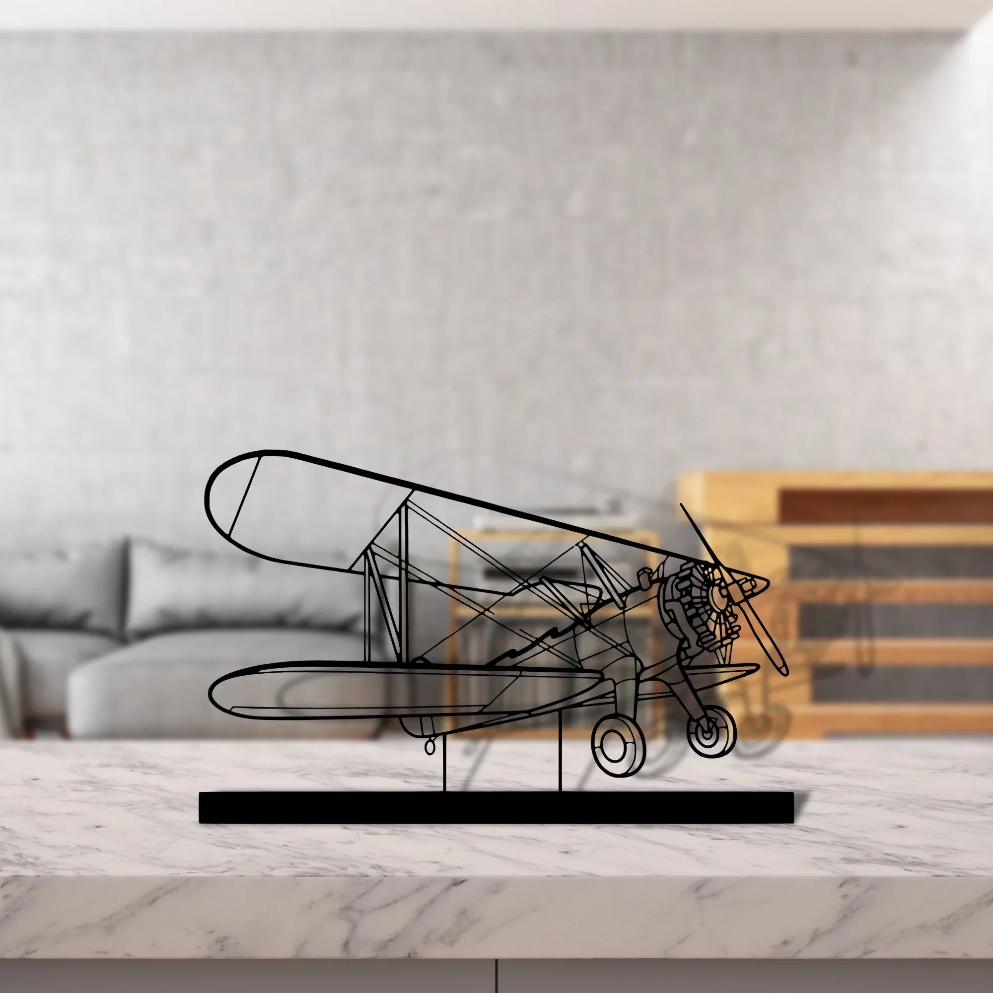 model-75 Silhouette Metal Art Stand - Turbo Silhouette