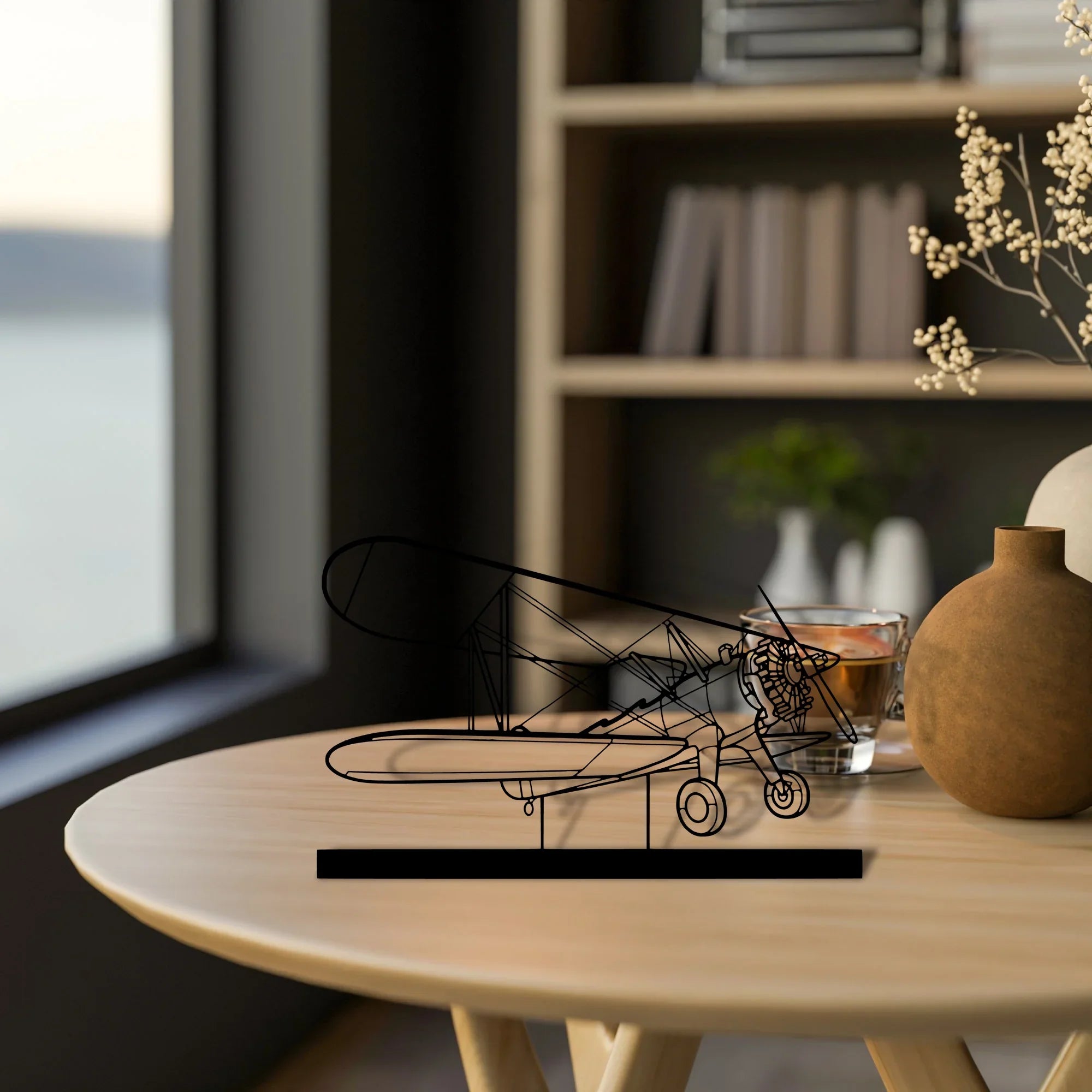 model-75 Silhouette Metal Art Stand - Turbo Silhouette